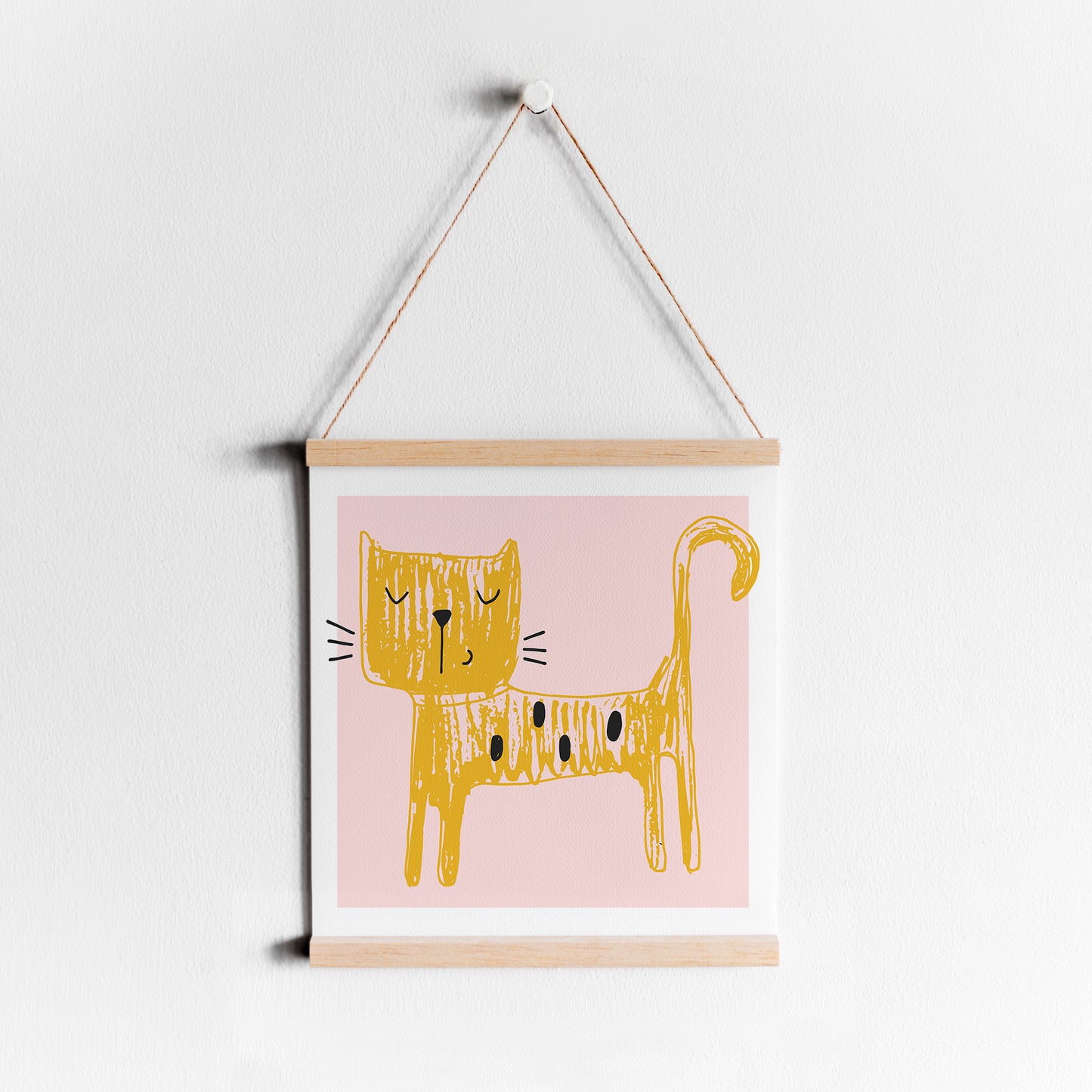 Yellow Cat Print