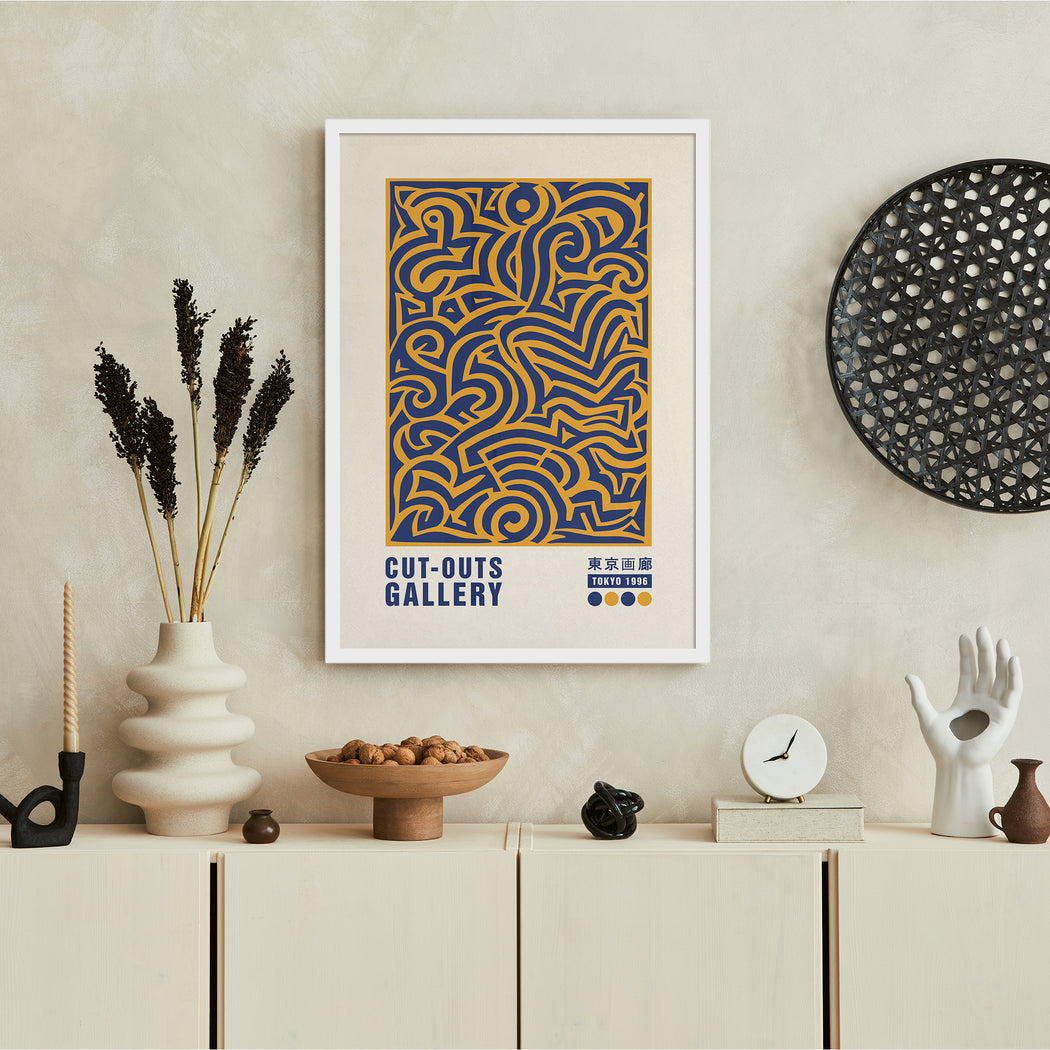 Abstract Cut Outs Poster
