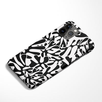 Black and White iPhone Case Pattern