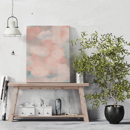 Painted Abstract Pastel Canvas Print