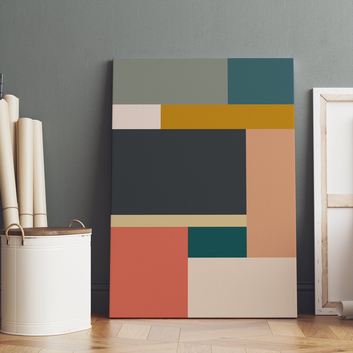 Modern Colorblocks Canvas Print