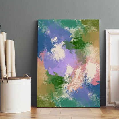 Painted Abstract Colorful Canvas Print