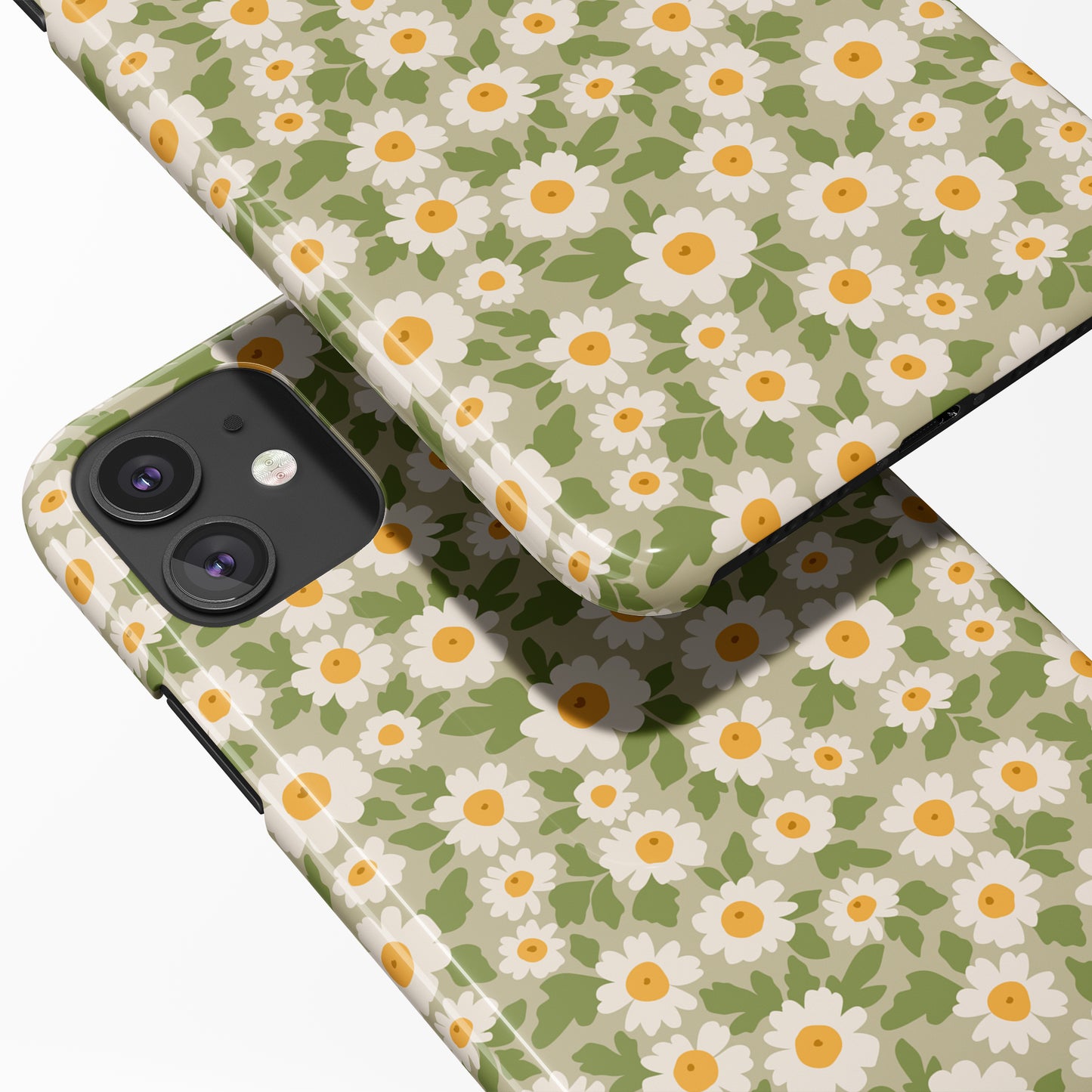 Green Vintage Flowers iPhone Case