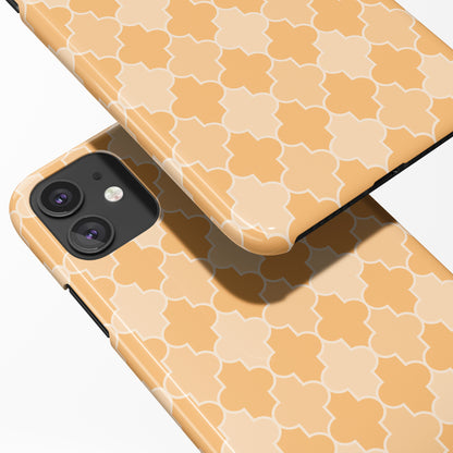 Yellow Retro Pattern iPhone Case