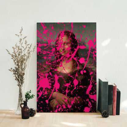 Pink  Mona Lisa Canvas Print