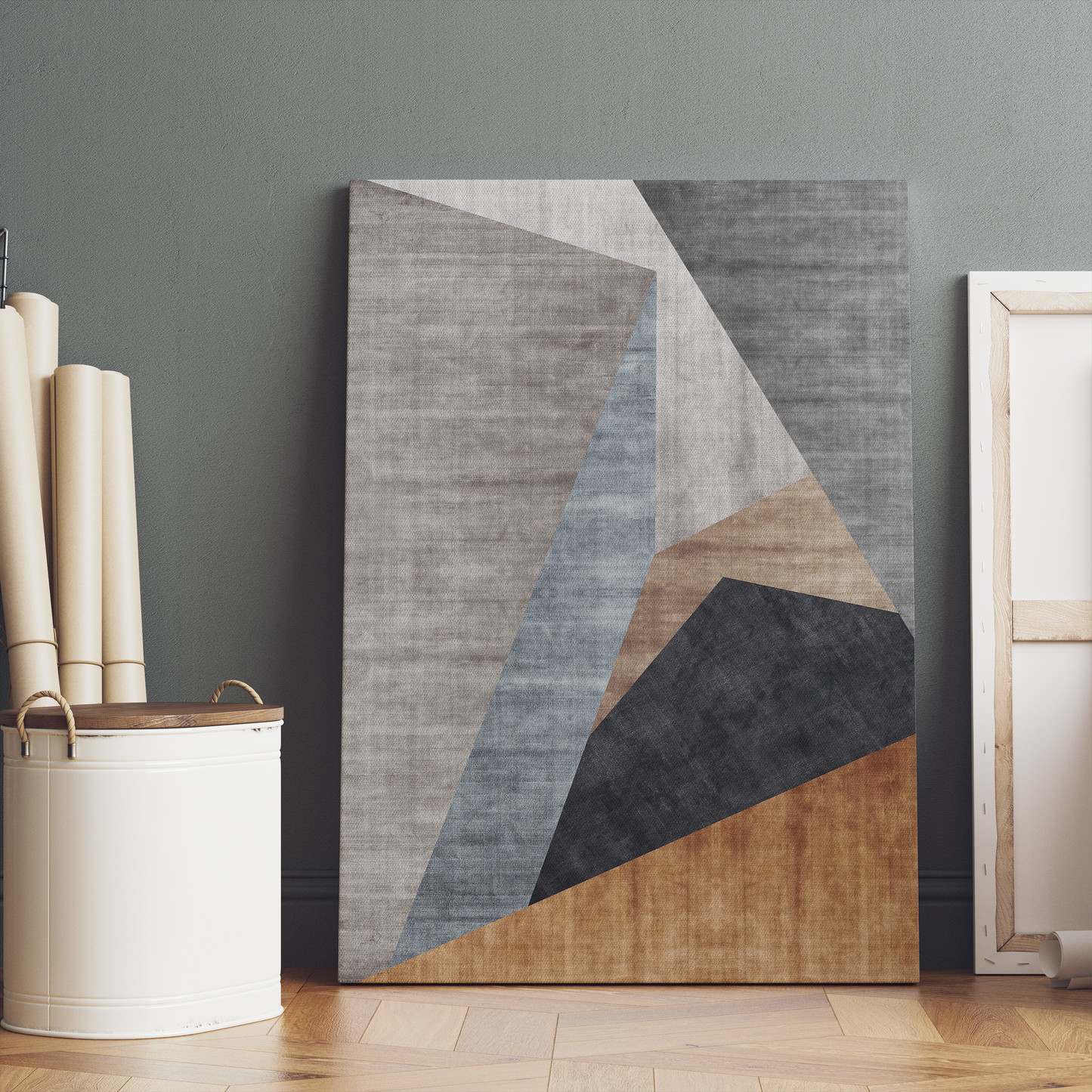 Geometric Abstract Landscape Canvas Print