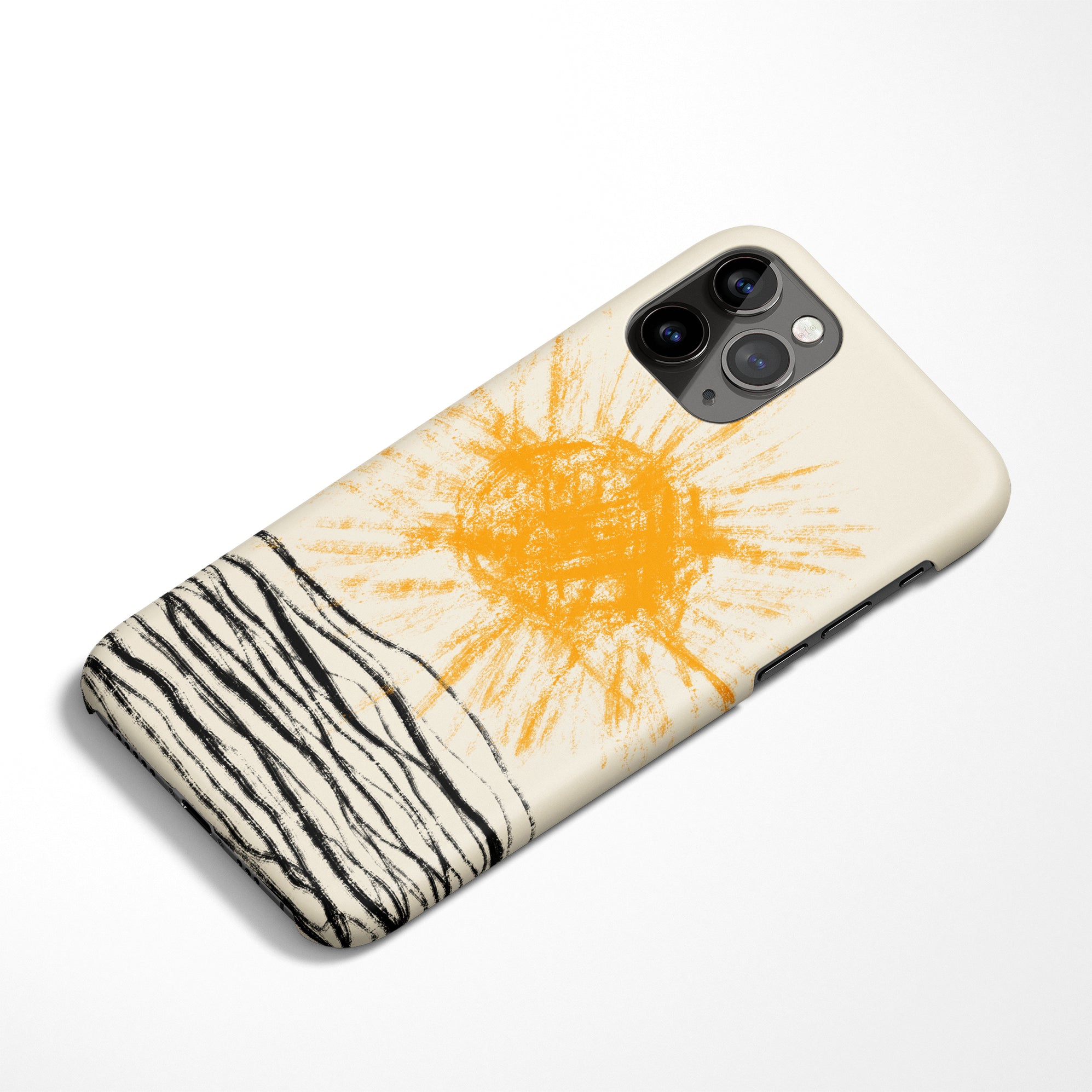 Handdrawn Sun iPhone Case — HypeSheriff US