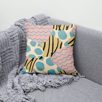 Retro Mid-century Modern Pattern Throw Pillow
