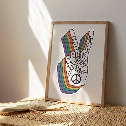 Peace & Love Poster