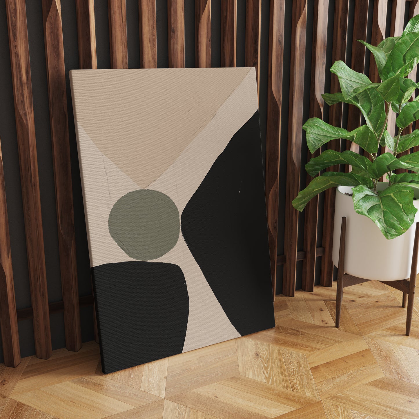 Modern Shapes Minimalism Canvas Print