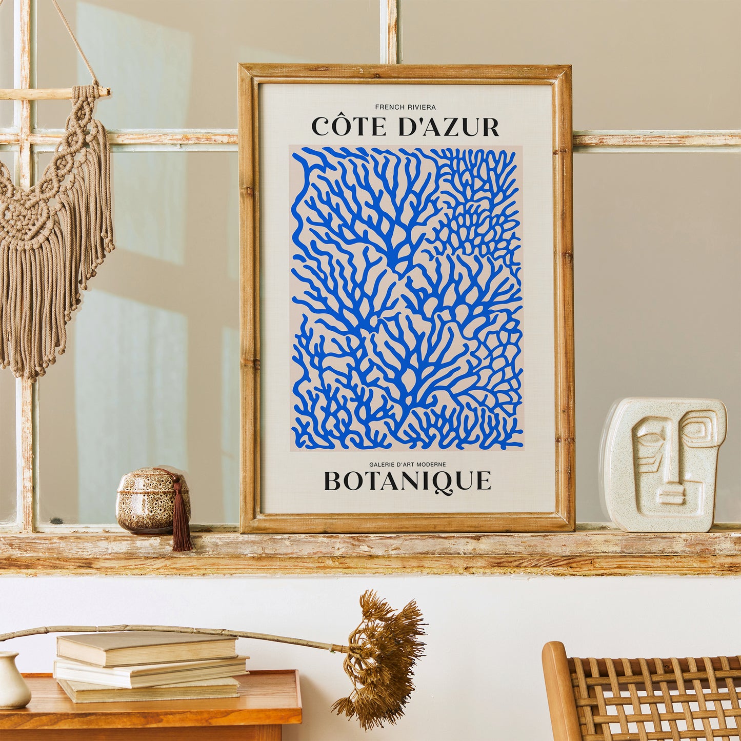 Blue Coral Nature Poster