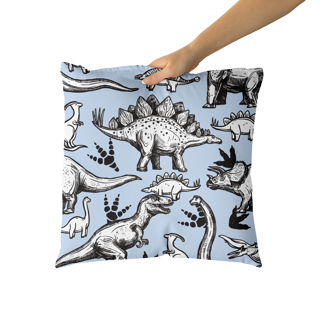 Cute Dinosaurs Pattern For Kids Throw Pillow