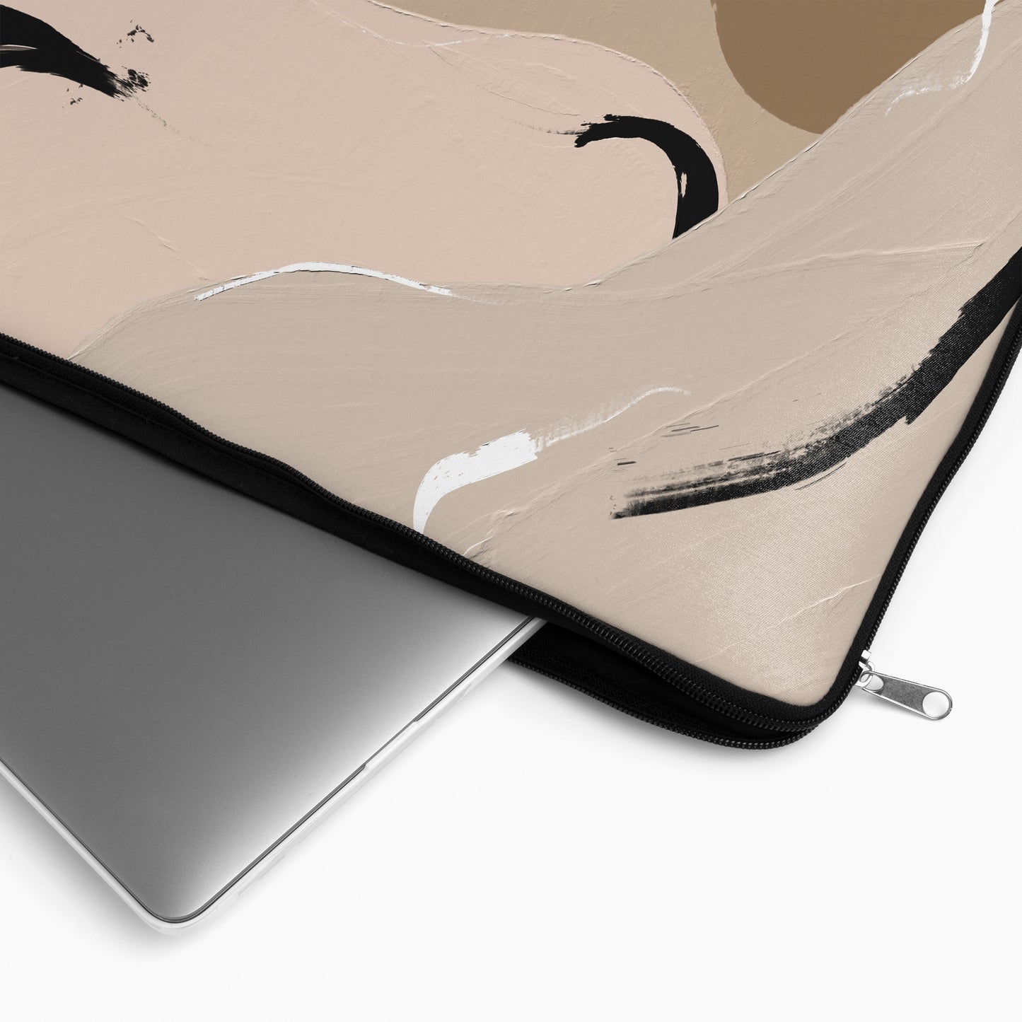 Painted Beige Modern Art - Laptop Sleeve