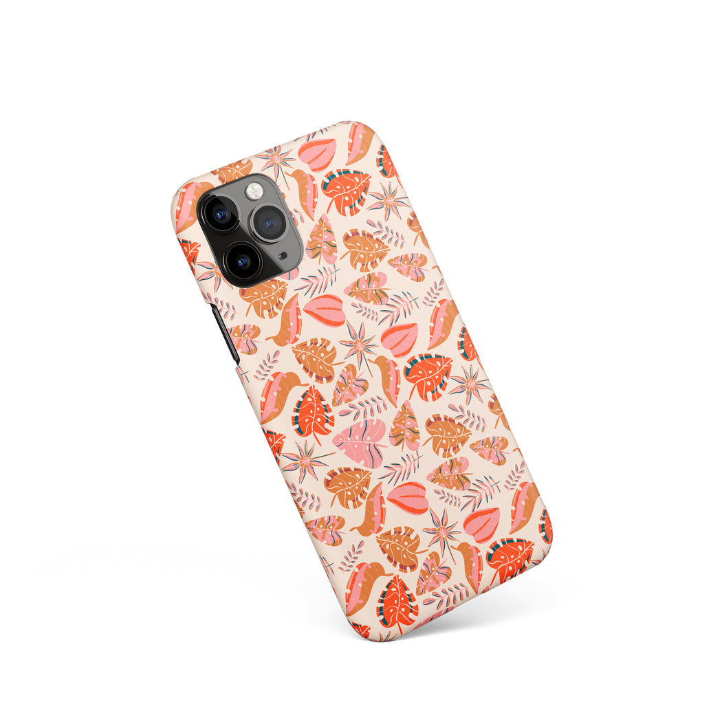 iPhone Case with Floral Cozy Pattern