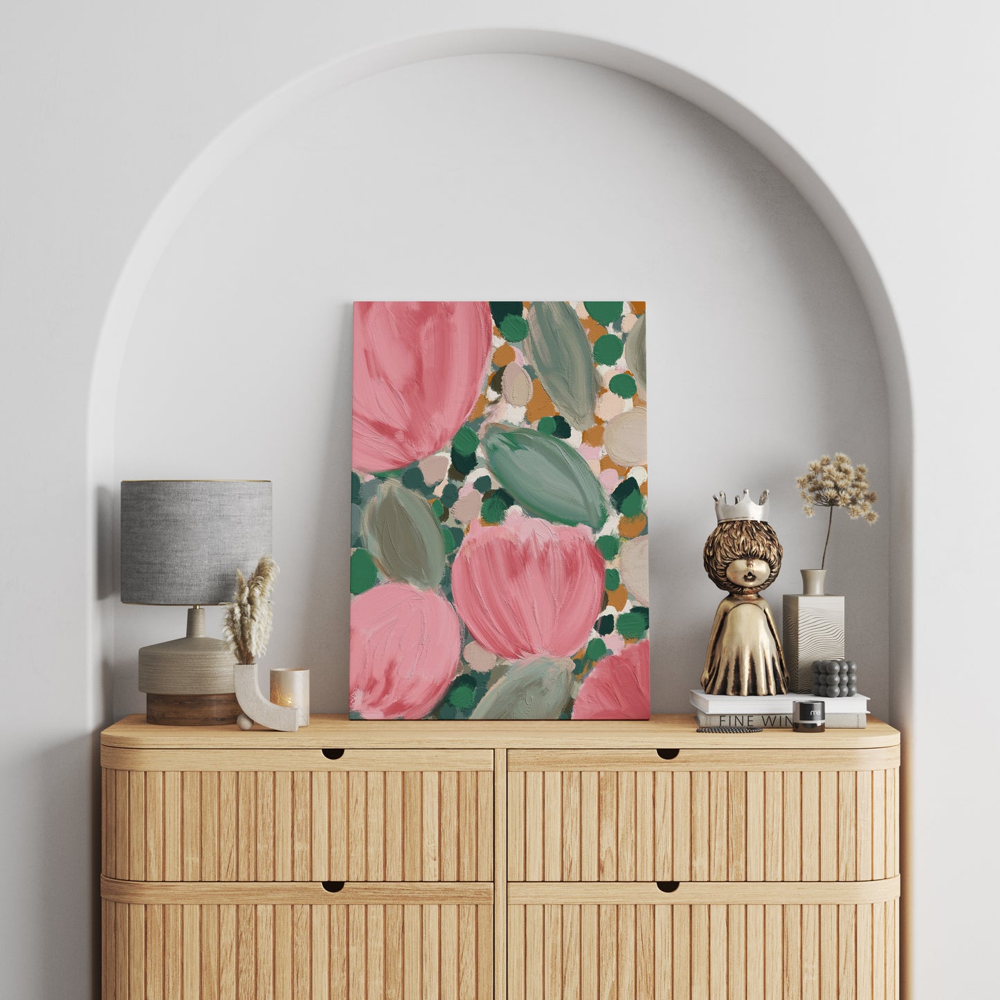 Le Jardin Hand Painted Canvas Print