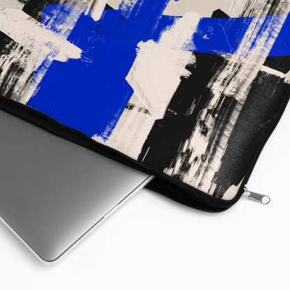 Abstract Blue Brushstrokes - Laptop Sleeve