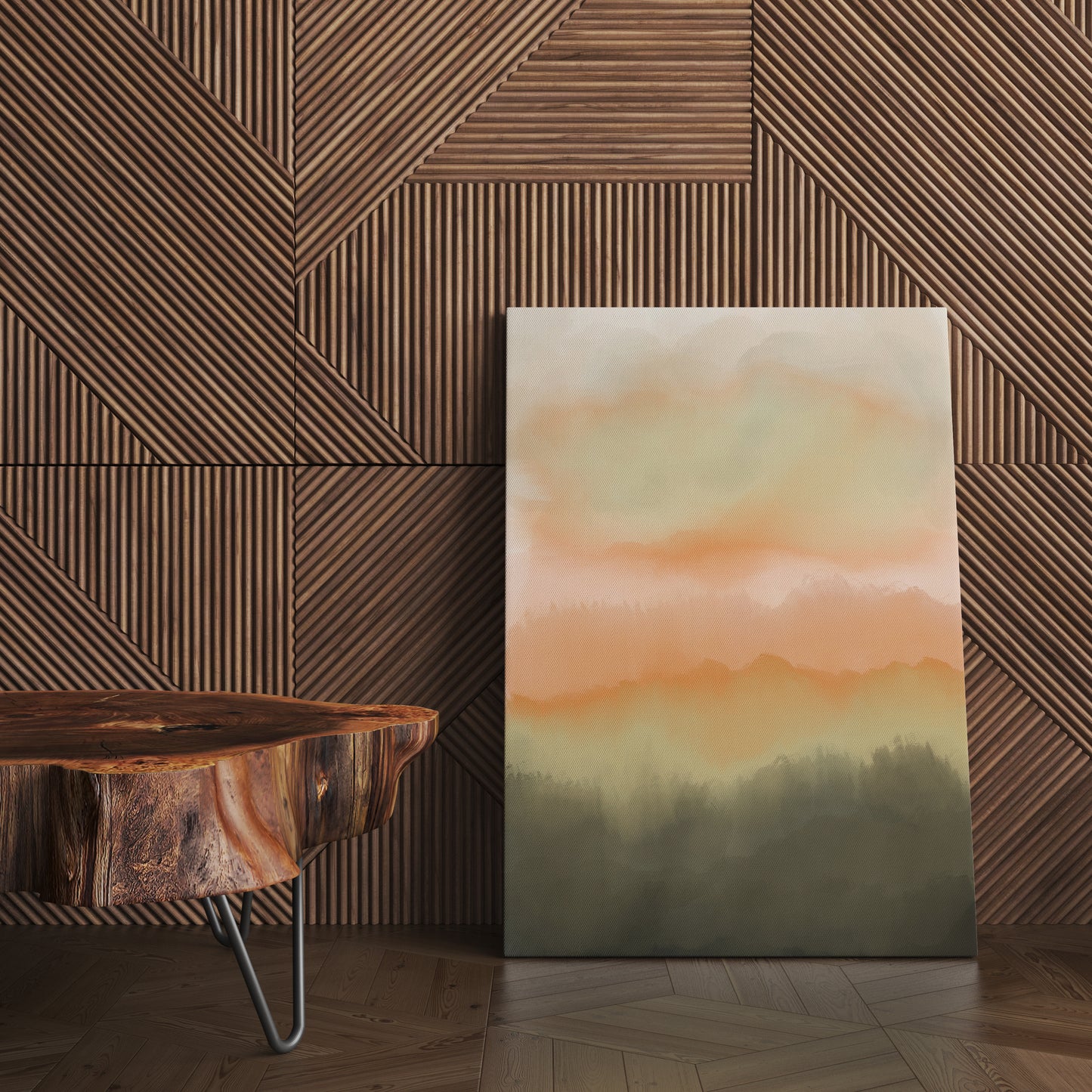 Artistic Sunset Painting Canvas Print