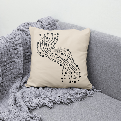 Unique Modern Art Throw Pillow