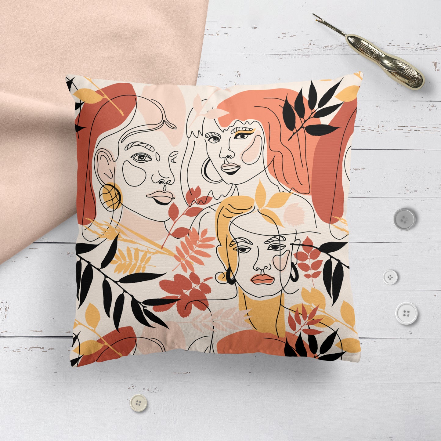 Pillow with Girls