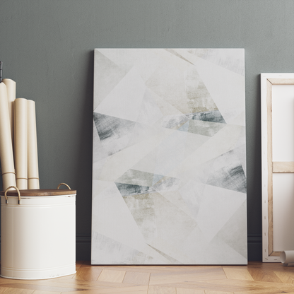 Monochrome Minimalist Abstract Canvas Print