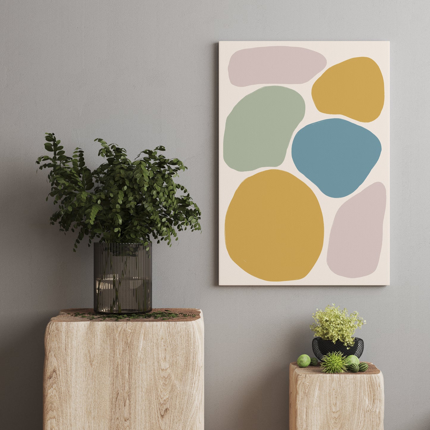 Modern Colorful Minimalist Canvas Print