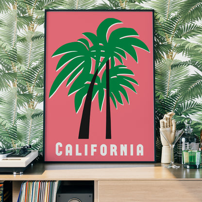 Mid Century Modern California Poster