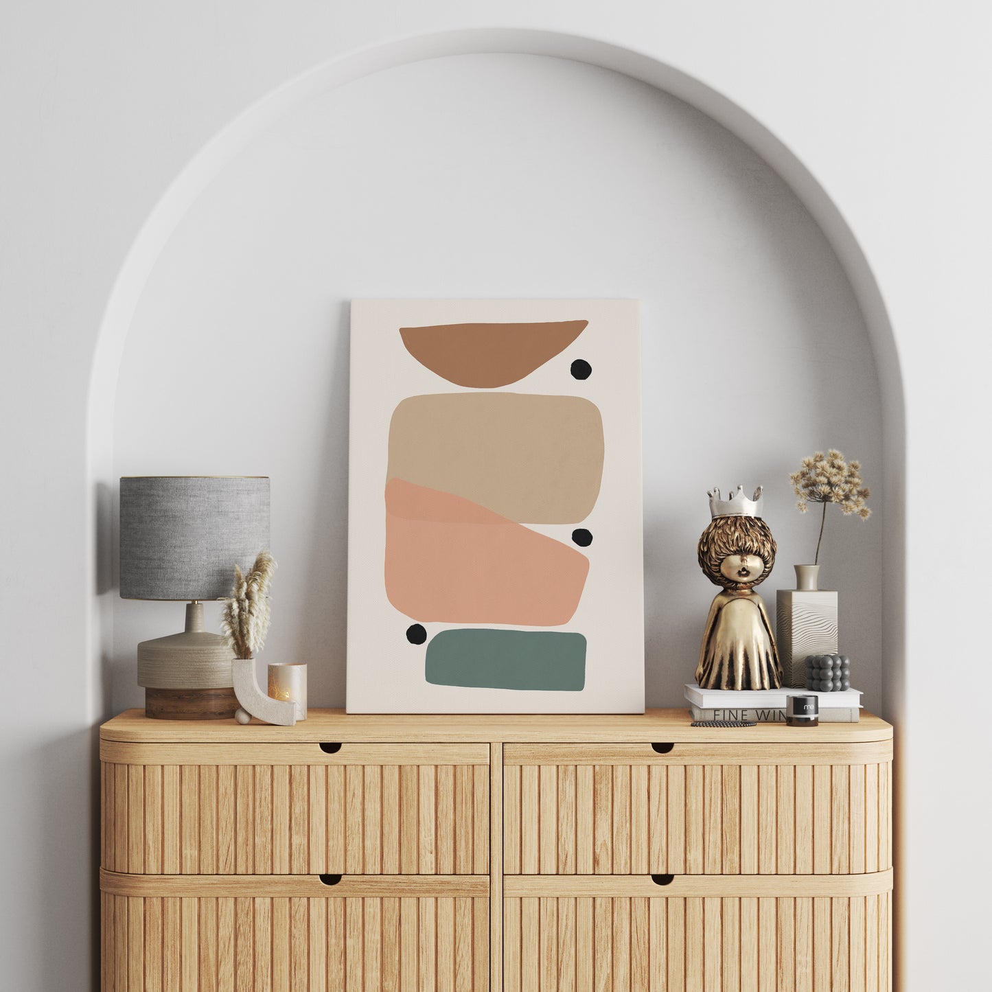 Nordic Minimalist Art Canvas Print