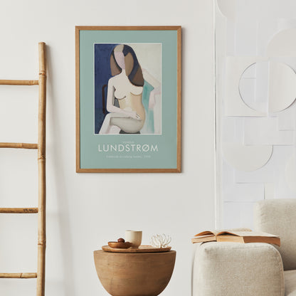 V. Lundstrøm, Sitting Woman Poster