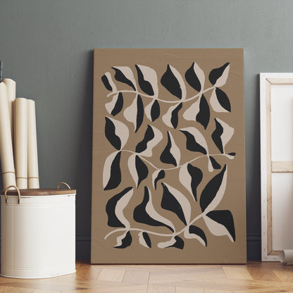 Botanical Modern Shapes Canvas Print