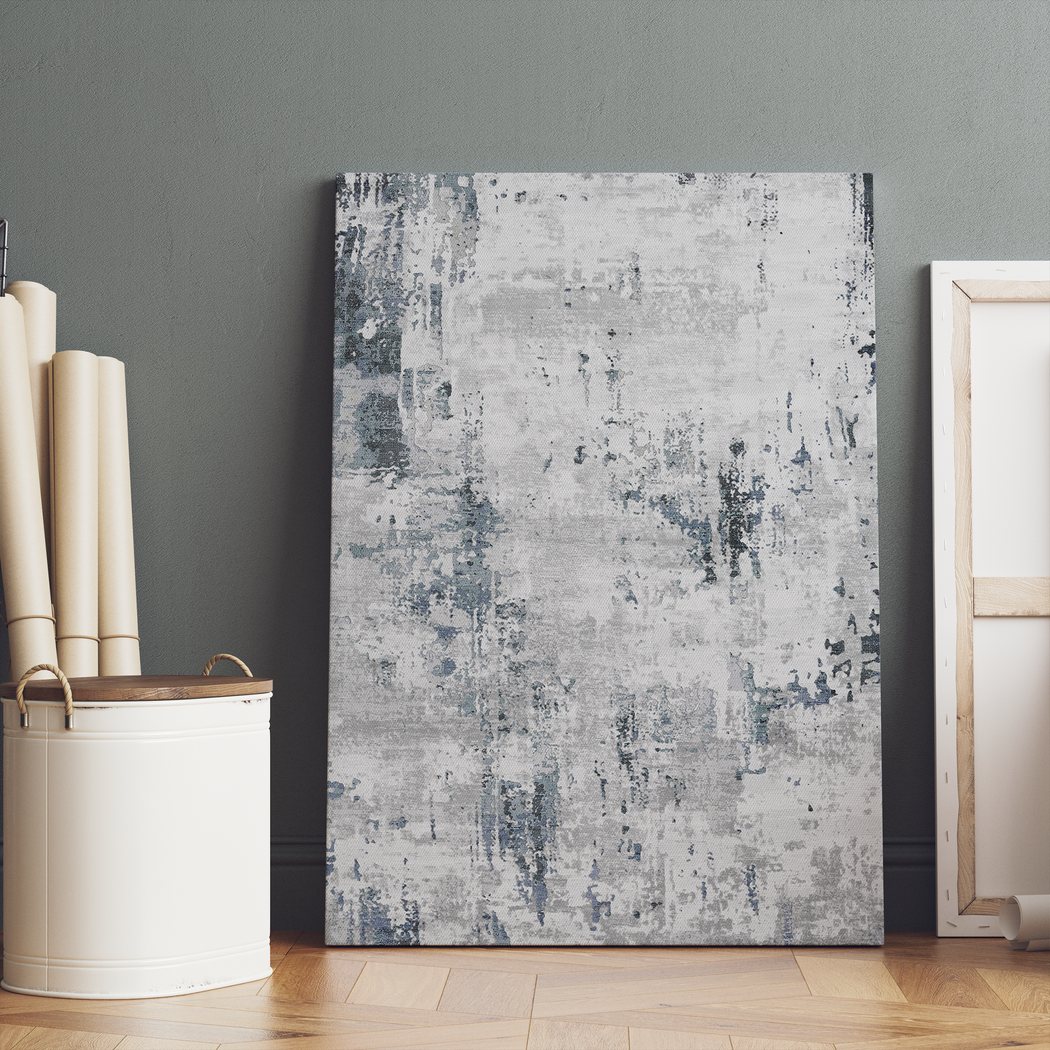 Abstract Vintage Grunge Painted Canvas Print