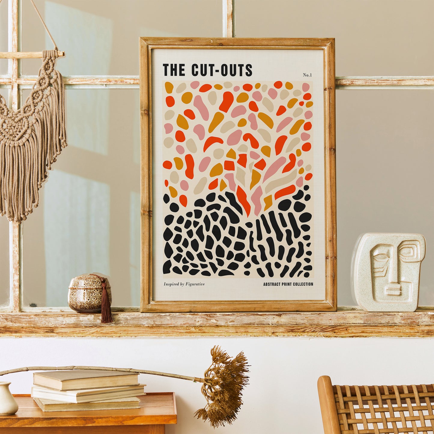 Mid Century Cut Outs Print