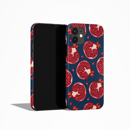 Dark Blue Pomegranate iPhone Case