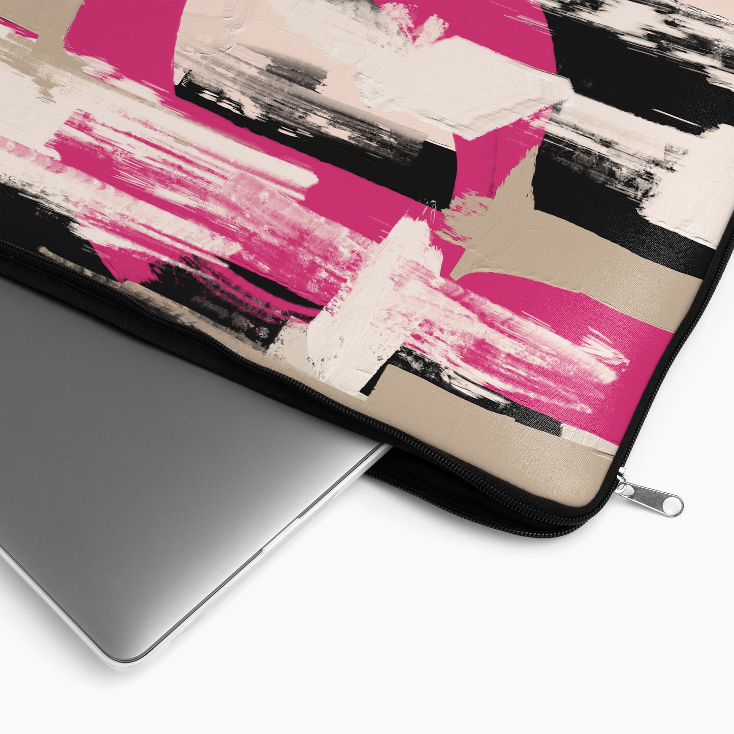Abstract Pink Painted Art - Laptop Sleeve