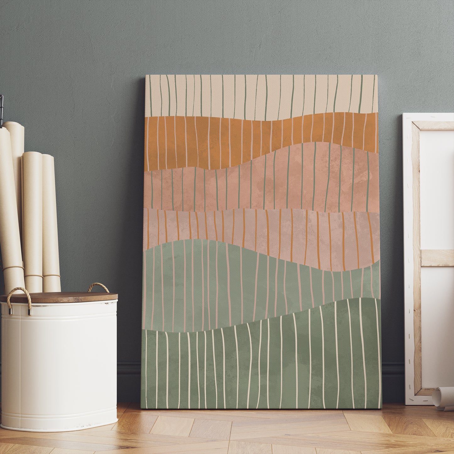 Boho Abstract Landscape Canvas Print