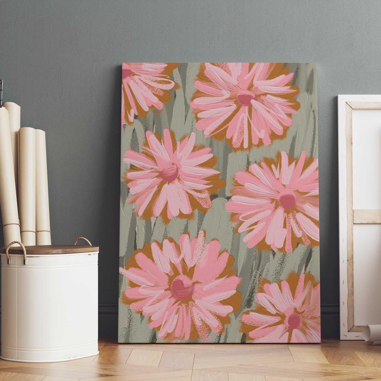 Bloomin Around Botanical Art Canvas Print