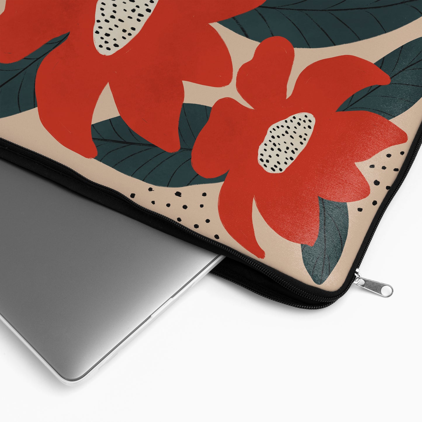 Painted Retro Flowers- Laptop Sleeve