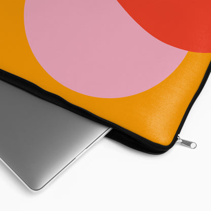 Modern Minimalist Pink Sun - Laptop Sleeve