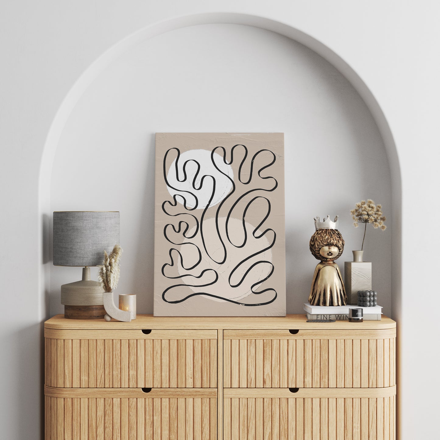 Beige Nature Canvas Print