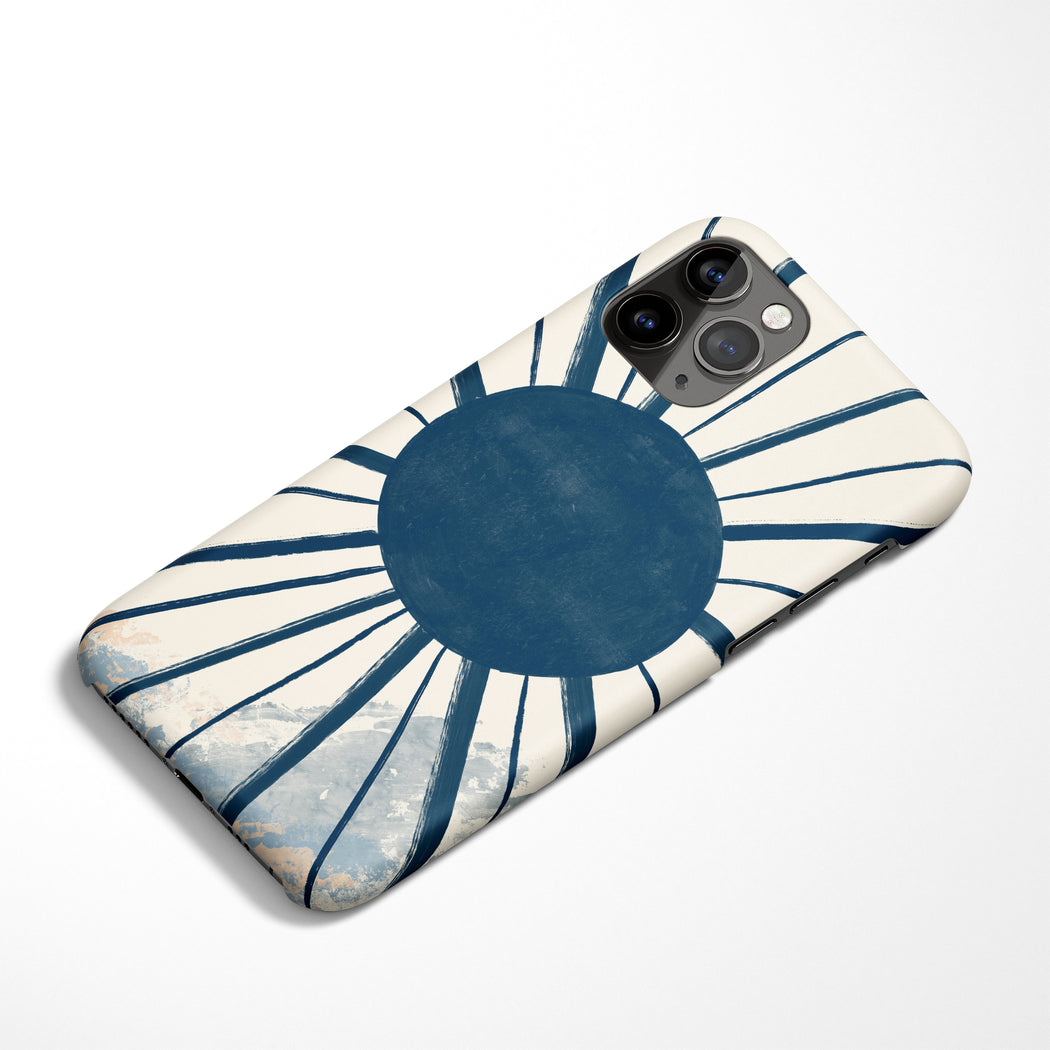 Blue Sun iPhone Case