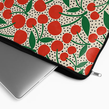 Pin Up Girl Dots&Cherries MacBook Sleeve