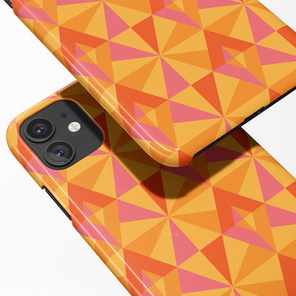 Orange Retro 70s iPhone Case