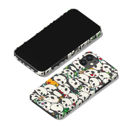 Cute Funny Pandas iPhone Case