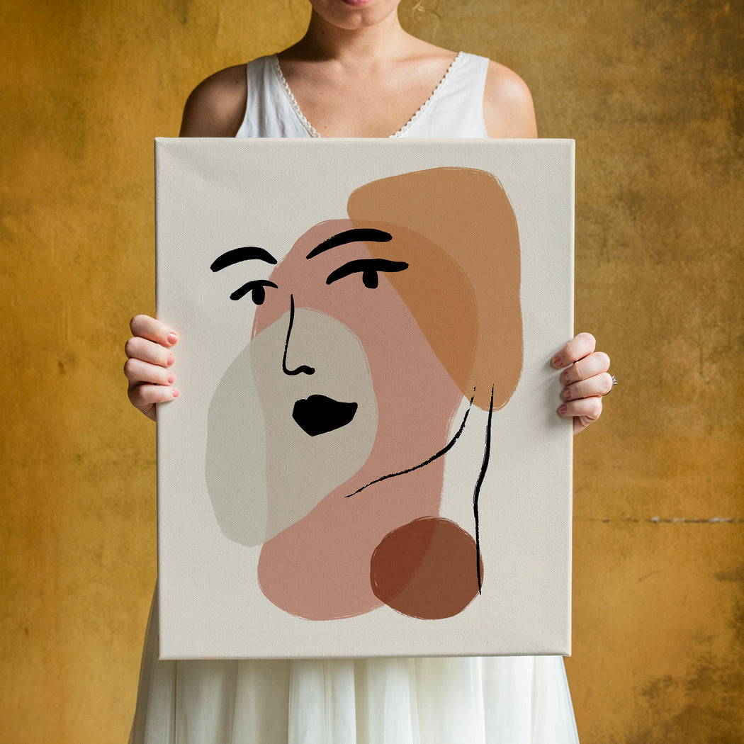 Modern Boho Woman Canvas Print