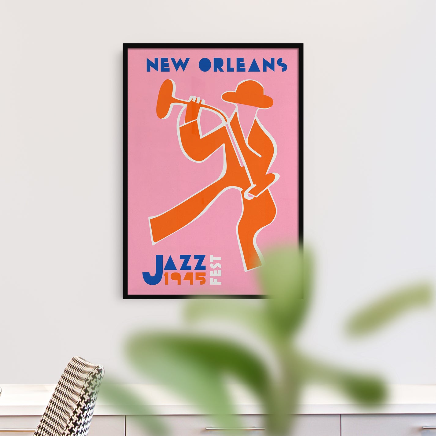 Pink New Orleans Jazz Fest Poster HypeSheriff