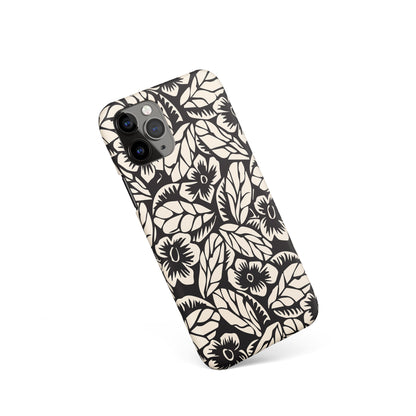 Linocut Flower iPhone Case