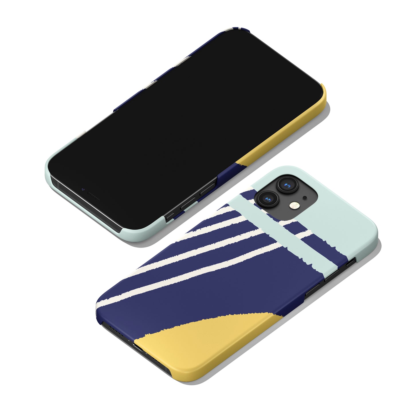 Blue Modern Beach iPhone Case