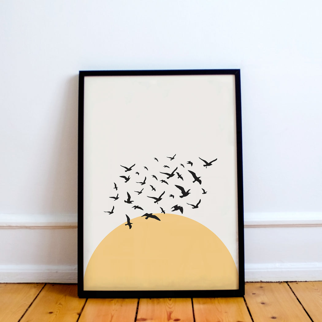 Sunny Birds Print