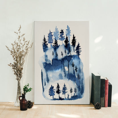 Blue Forest Travel Canvas Print