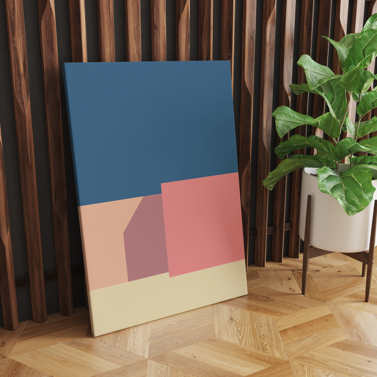 Modern Minimalist Bauhaus Canvas Print