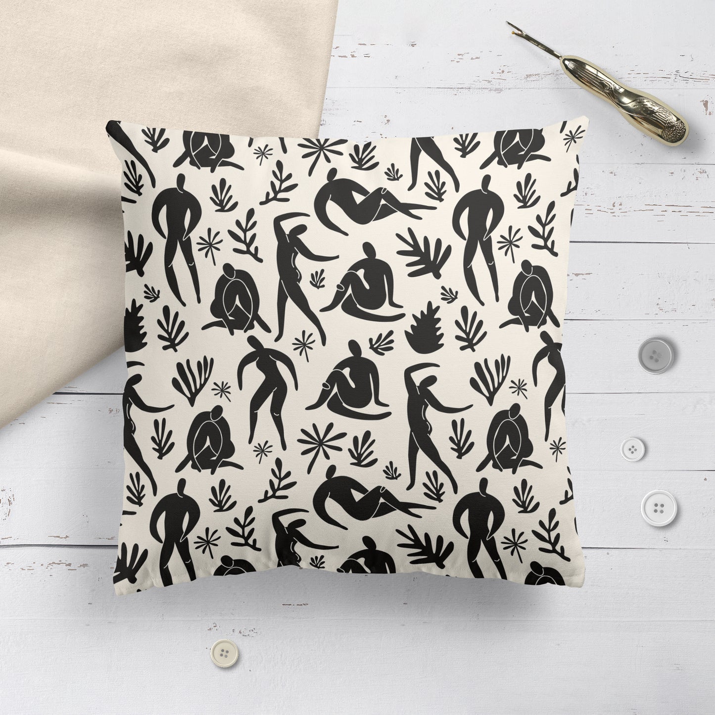 Black Nature Pillow